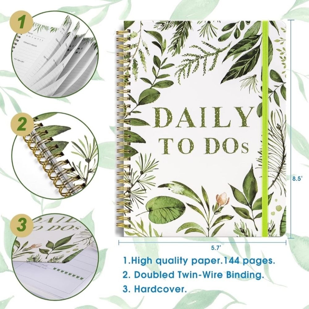 Daily to do planner undated